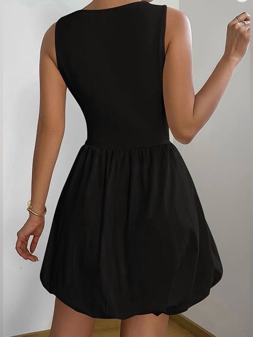 NWT! Short Cocktail Dress Sleeveless Bubble Sundress. Size L - Picture 5 of 12